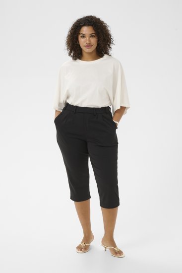 Kaffe Curve Jenna Capri Pants Black - Hosen - 