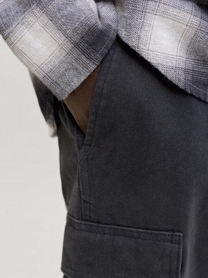 Jack & Jones Cole Hudson Belted Cargo Shorts Black - Herrenshorts - Herrenshorts in großen Größen