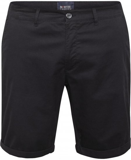 North Latitude 61147 Chino-Shorts Schwarz - Herrenshorts - Herrenshorts in großen Größen