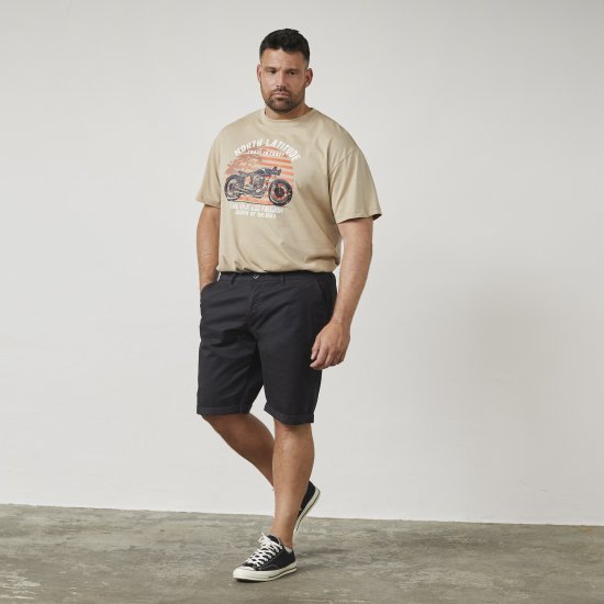 North Latitude 61147 Chino-Shorts Schwarz - Herrenshorts - Herrenshorts in großen Größen