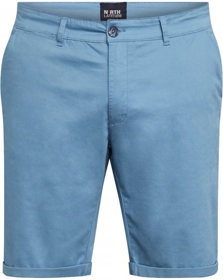 North Latitude 61147 Chino-Shorts Mittelblau - Herrenshorts - Herrenshorts in großen Größen