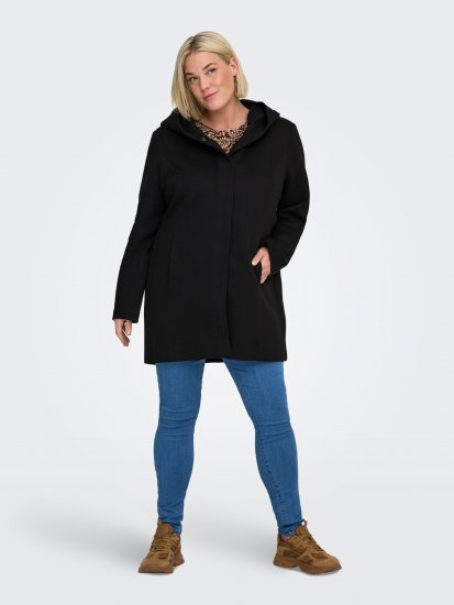 Only Carmakoma Sedona Light Coat Black - Wintermäntel - 