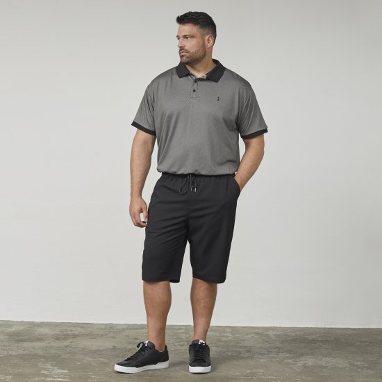 North Latitude 61146 Klassische Shorts Mit Bequemer Passform Schwarz - Jogginghosen für herren - Jogginghosen für Herren in großen Größen
