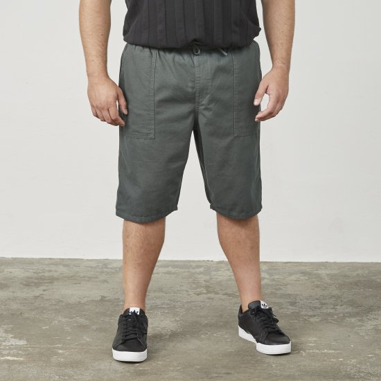 North Latitude 61336 Shorts Mit Bequemer Passform Dunkel Staubgrün - Herrenshorts - Herrenshorts in großen Größen