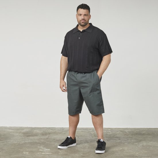 North Latitude 61336 Shorts Mit Bequemer Passform Dunkel Staubgrün - Herrenshorts - Herrenshorts in großen Größen
