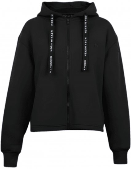 Nora Mikken GERTRUD Cropped Hoodie Black - Sweaters & hoodies - 