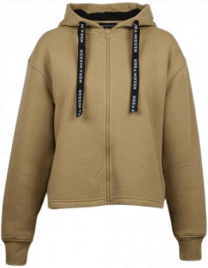 Nora Mikken GERTRUD Cropped Hoodie Camel - DAMENMODE XS-XXL - 