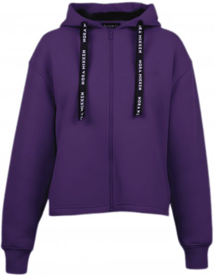 Nora Mikken GERTRUD Cropped Hoodie Purple - DAMENMODE XS-XXL - 