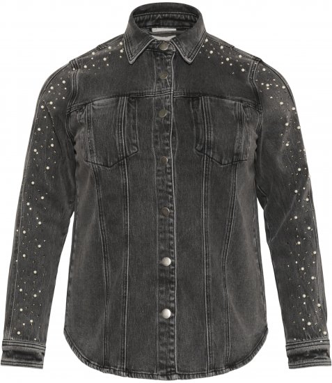 Kaffe Curve Petri Denim Jacket Grey Vintage Wash - Jacken - 