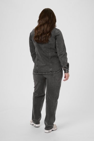 Kaffe Curve Petri Denim Jacket Grey Vintage Wash - Jacken - 