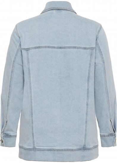 Kaffe Curve Ninna Casual Jacket Light Blue Washed - Jacken - 