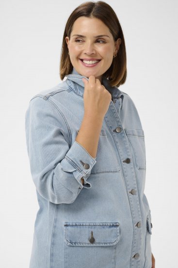 Kaffe Curve Ninna Casual Jacket Light Blue Washed - Jacken - 