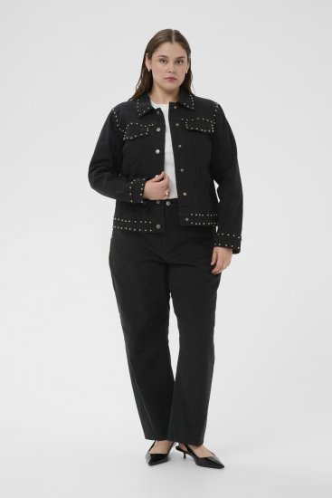 Kaffe Curve Brenn Twill Jacket Washed Black - Jeansjacken - 