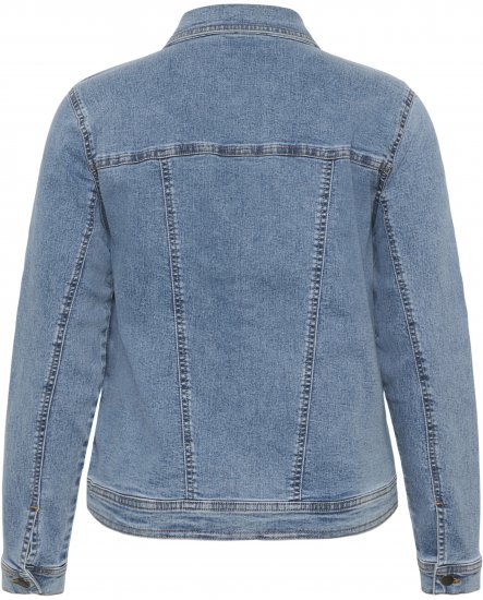 Kaffe Curve Vilana Denim Jacket Washed Blue - Jeansjacken - 