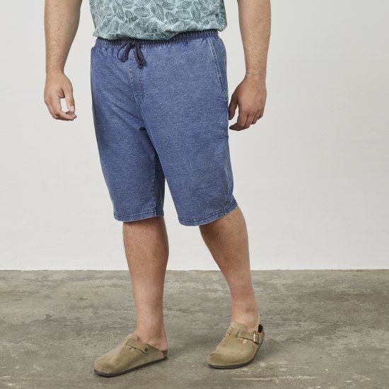 North Latitude 61333 Jog Denim-Shorts Indigo Blau - Herrenshorts - Herrenshorts in großen Größen
