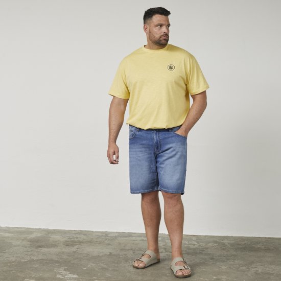 North Latitude 61339 Mick Jog Denim-Shorts Denim Blau - Herrenshorts - Herrenshorts in großen Größen