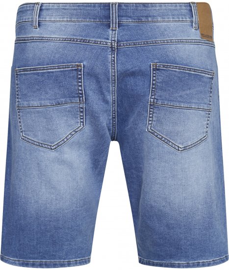 North Latitude 61339 Mick Jog Denim-Shorts Denim Blau - Herrenshorts - Herrenshorts in großen Größen