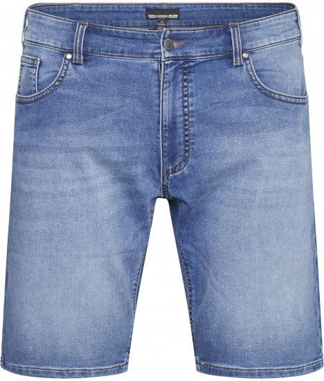 North Latitude 61339 Mick Jog Denim-Shorts Denim Blau - Herrenshorts - Herrenshorts in großen Größen