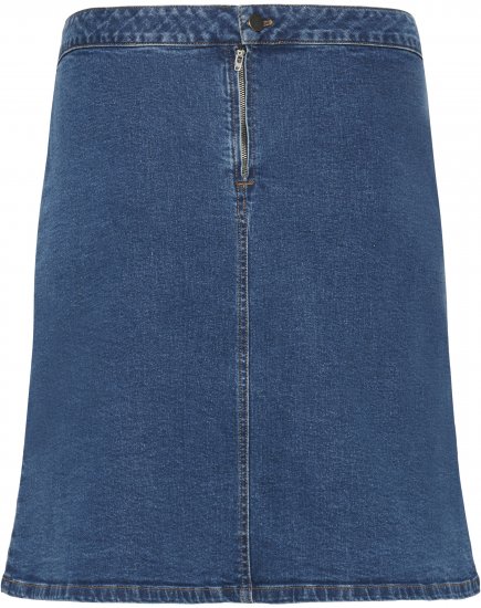 Kaffe Curve Leni Denim Skirt Blue - Röcke - 