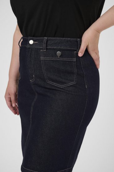 Kaffe Curve Roria Denim Skirt Dark Blue - Röcke - 