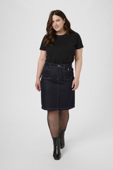 Kaffe Curve Roria Denim Skirt Dark Blue - Röcke - 
