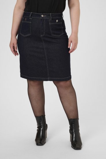 Kaffe Curve Roria Denim Skirt Dark Blue - Röcke - 