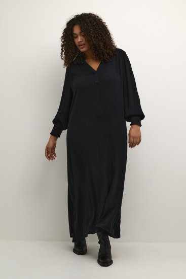 Kaffe Curve Miriam Ami Kleid Tiefschwarz - Kleider - 