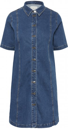 Kaffe Curve Leni Jeanskleid Blau - Kleider - 