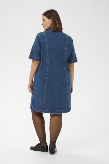 Kaffe Curve Leni Jeanskleid Blau - Kleider - 