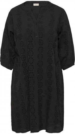 Kaffe Curve Dina Dress Black Deep - Midikleider - 