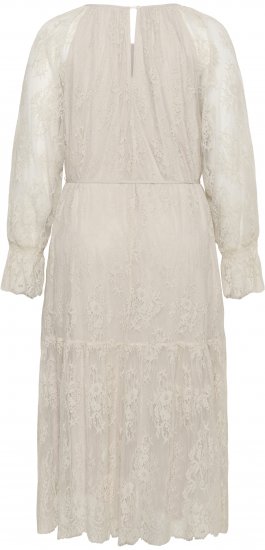 Kaffe Curve Amalie Lace Dress Moonbeam - Midikleider - 