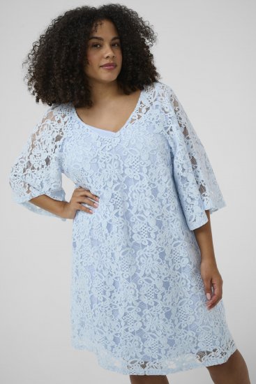 Kaffe Curve Lucy Dress Nantucket Breeze Blue - Midikleider - 