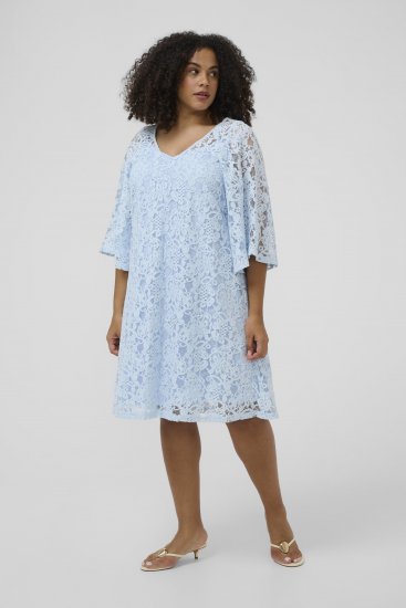 Kaffe Curve Lucy Dress Nantucket Breeze Blue - Midikleider - 