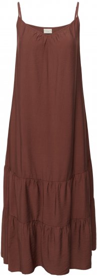 Kaffe Curve Emilia Dress Henna Brown - Maxikleider - 