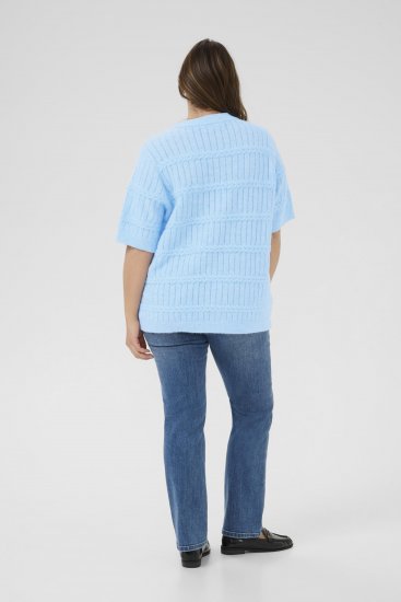 Kaffe Curve Minia Pullover Powder Blue Melange - Strickpullover - 