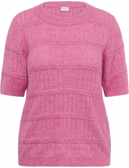 Kaffe Curve Minia Pullover Pink Power Melange - Strickpullover - 