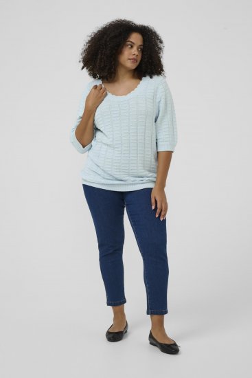 Kaffe Curve Lotia Pullover Nantucket Breeze Blue - Strickpullover - 