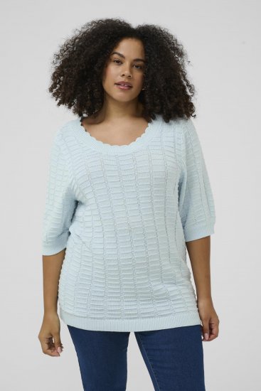 Kaffe Curve Lotia Pullover Nantucket Breeze Blue - Strickpullover - 