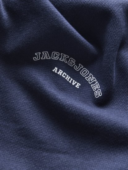 Jack & Jones College Logo Hoodie Navy - Herren-sweater und -hoodies - Herren-Sweater und -Hoodies in großen Größen