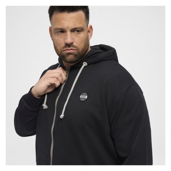 North Latitude Cardigan Hoodie Black - Herren-sweater und -hoodies - Herren-Sweater und -Hoodies in großen Größen