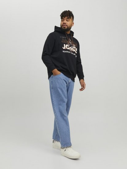 Jack & Jones Hunt Hoodie Black - Herren-sweater und -hoodies - Herren-Sweater und -Hoodies in großen Größen