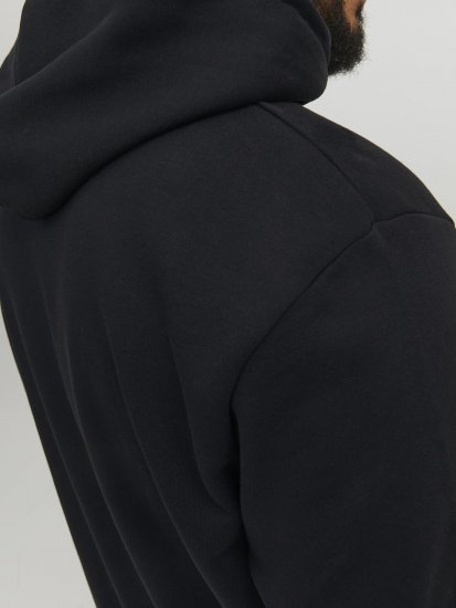 Jack & Jones Hunt Hoodie Black - Herren-sweater und -hoodies - Herren-Sweater und -Hoodies in großen Größen
