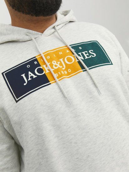 Jack & Jones Codyy Hoodie White - Herren-sweater und -hoodies - Herren-Sweater und -Hoodies in großen Größen