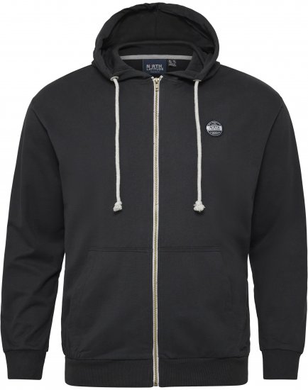 North Latitude Cardigan Hoodie Black - Herren-sweater und -hoodies - Herren-Sweater und -Hoodies in großen Größen