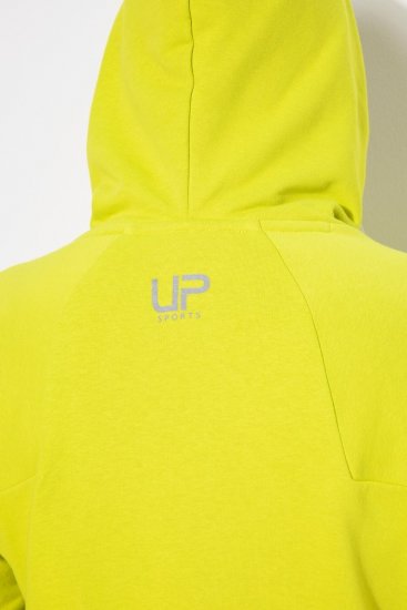 Ulla Popken Zippered Pocket and Reflective Piping Hoodie Green Apple - Hoodies & Sweatshirts - Kuschelige Sweatshirts, Hoodies & Strick