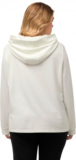 Ulla Popken City Name Graphic Hoodie Off-White - Hoodies & Sweatshirts - 