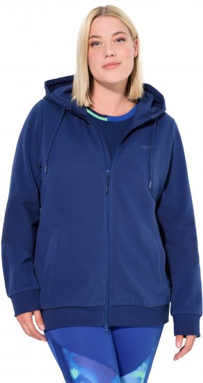 Ulla Popken Athletic Department Hoodie Navy - Hoodies & Sweatshirts - 