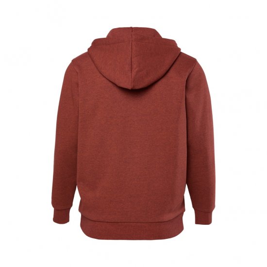 JP1880 Hoodie With Zipper Brick Brown - Herren-sweater und -hoodies - Herren-Sweater und -Hoodies in großen Größen