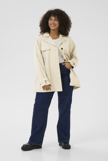 Kaffe Curve Tricia Jacke Federgrau - Jacken & Mäntel - 