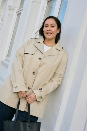 Kaffe Curve Tricia Jacke Federgrau - Jacken & Mäntel - 